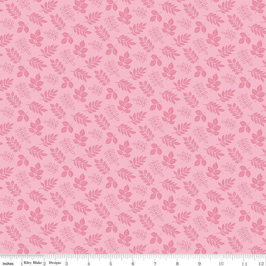 Little Darlin' Leaves Pink - Riley Blake Designs