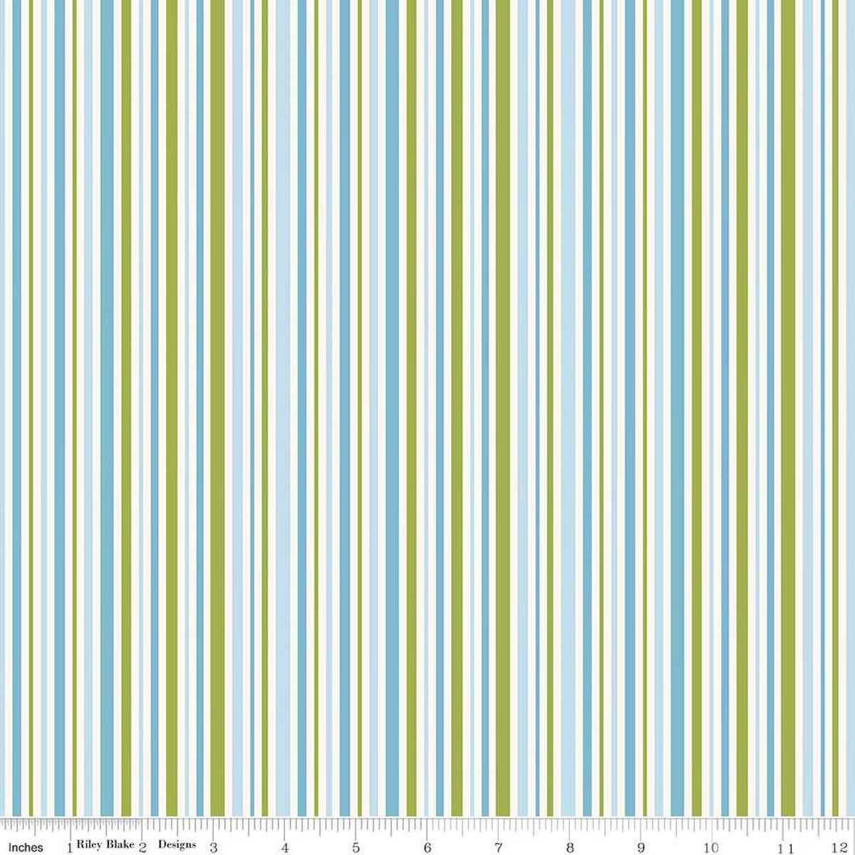 Little Darlin' Stripes Blue - Riley Blake Designs