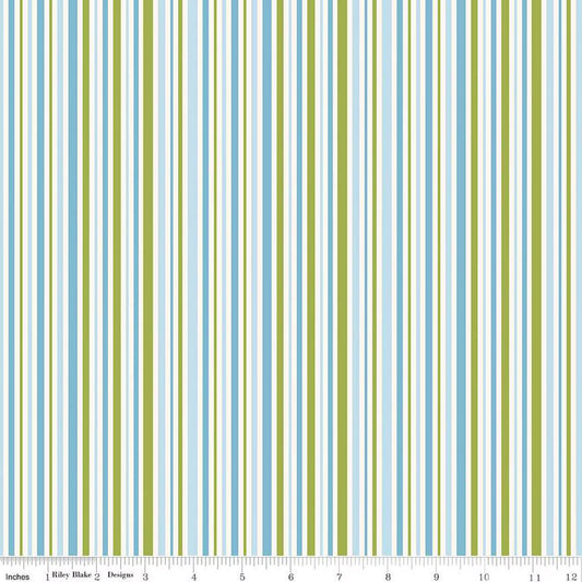 Little Darlin' Stripes Blue - Riley Blake Designs