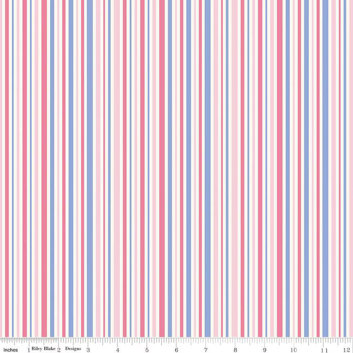 Little Darlin' Stripes Pink - Riley Blake Designs