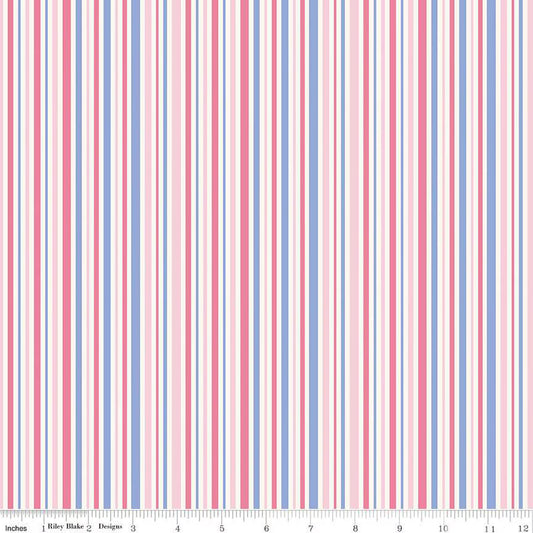 Little Darlin' Stripes Pink - Riley Blake Designs