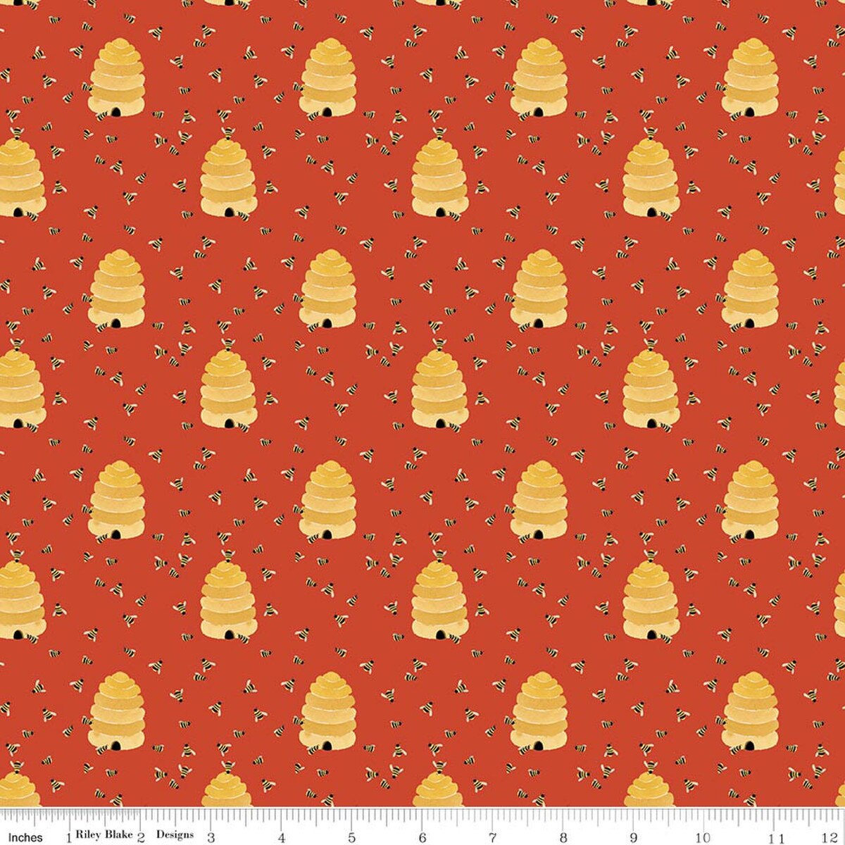 Utah Beehives Orange - Riley Blake Designs