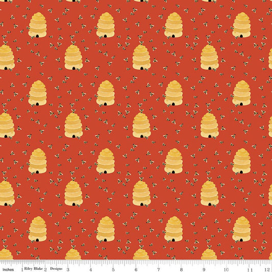Utah Beehives Orange - Riley Blake Designs