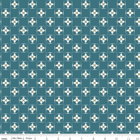 Utah Quilt Squares Teal - Riley Blake Designs