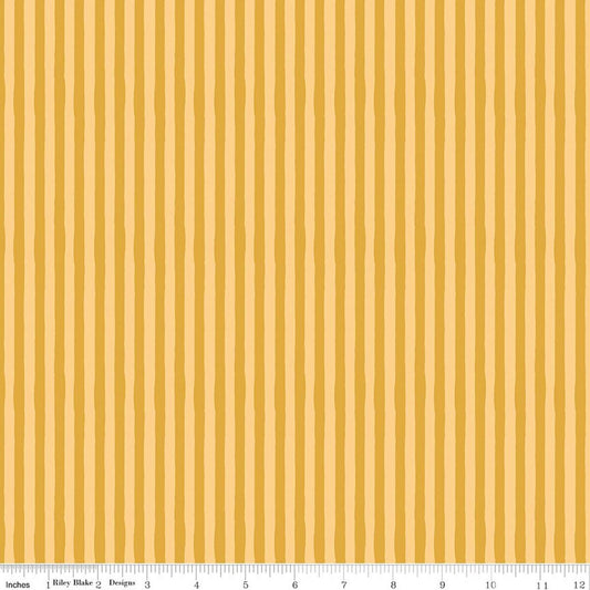 Utah Stripes Gold - Riley Blake Designs