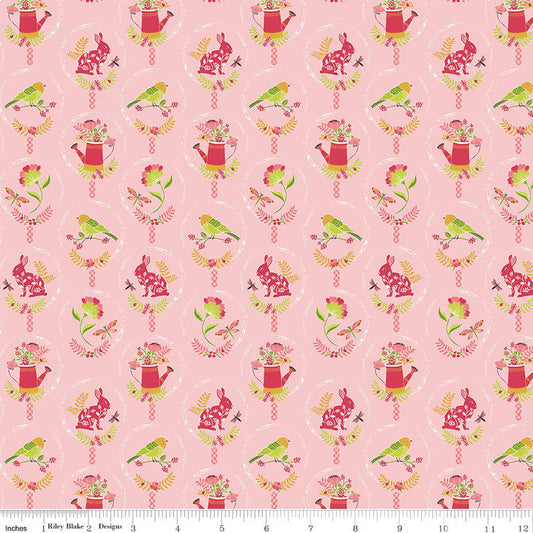 Awakening Spring Charms Pink - Riley Blake Designs