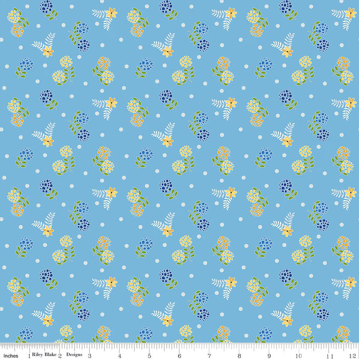 Awakening Blossoms Blue - Riley Blake Designs