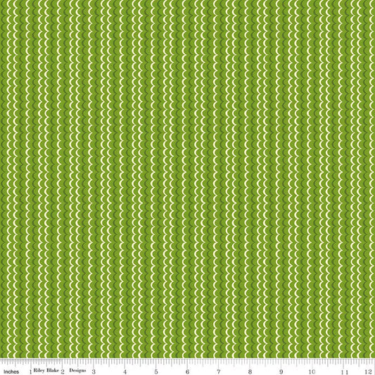 Awakening Scallops Kiwi - Riley Blake Designs