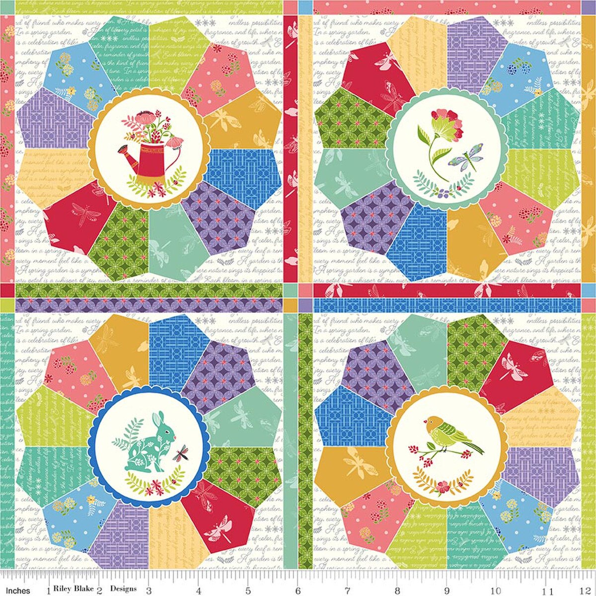 Awakening Cheater Print Multi - Riley Blake Designs