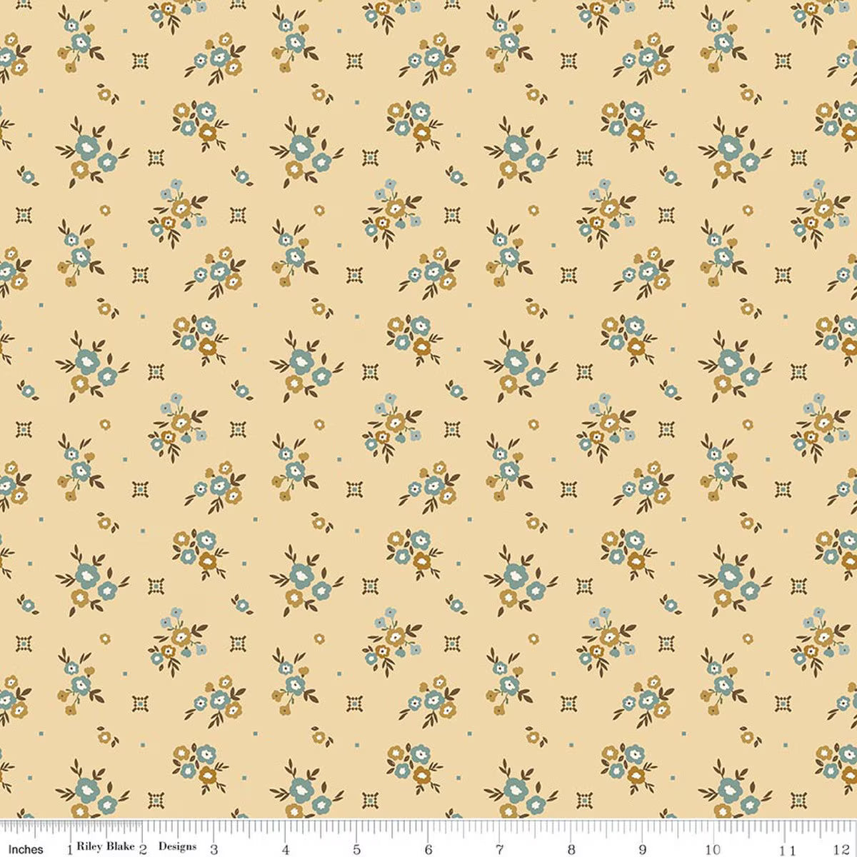 Renew Floral Yellow - Riley Blake Designs