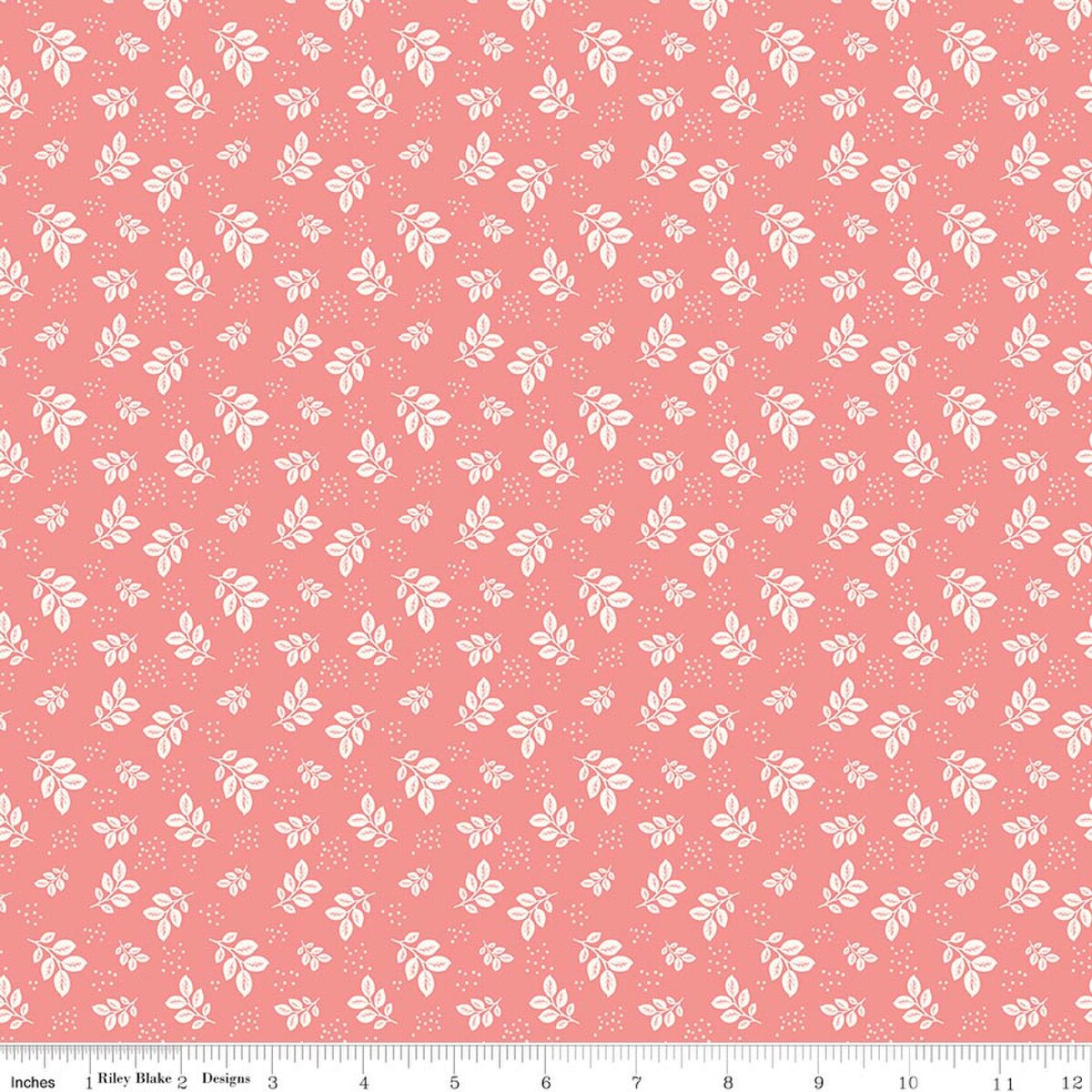 Renew Leaves Coral - Riley Blake Designs