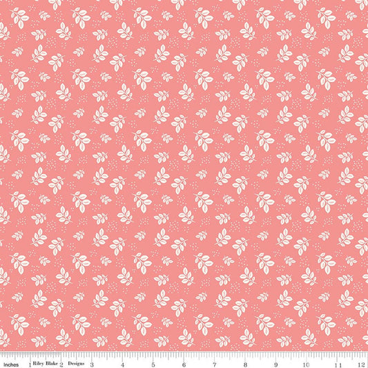 Renew Leaves Coral - Riley Blake Designs