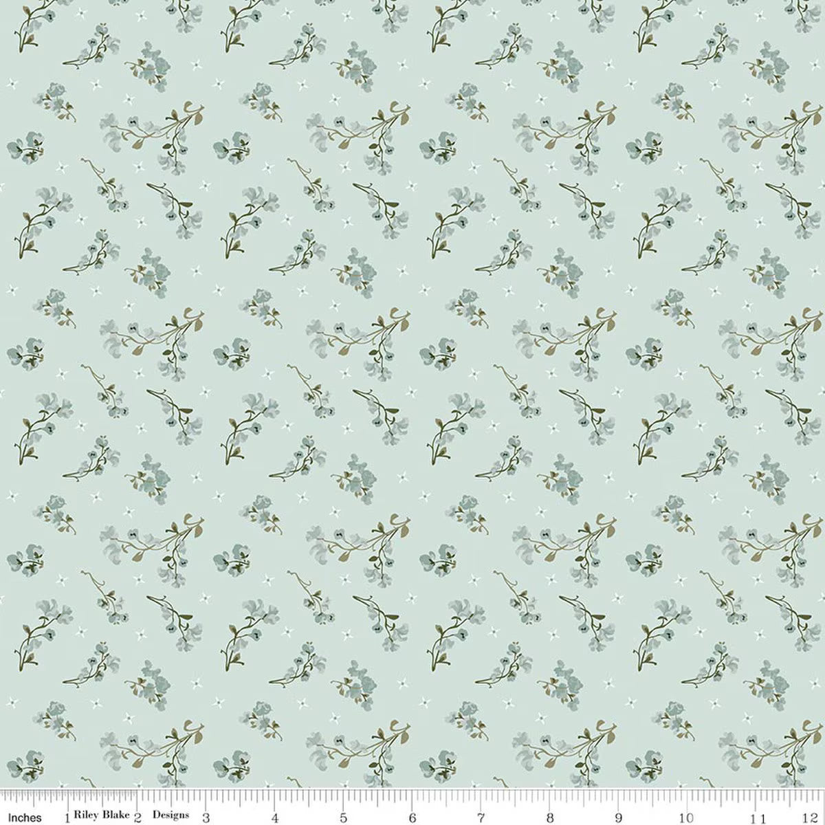 Renew Sweet Pea Bleached Denim - Riley Blake Designs