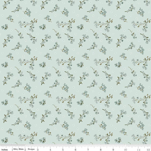 Renew Sweet Pea Bleached Denim - Riley Blake Designs