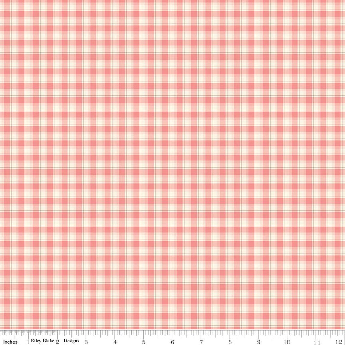 Renew Plaid Coral - Riley Blake Designs
