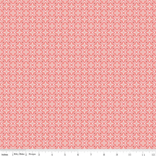 Renew Tile Coral - Riley Blake Designs