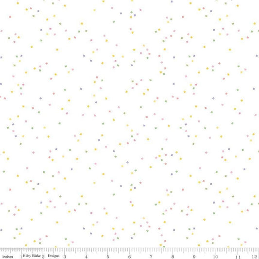 Blossom On White Spring - Riley Blake Designs