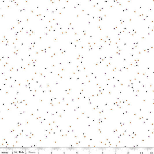 Blossom on White Trick-or-Treat - Riley Blake Designs