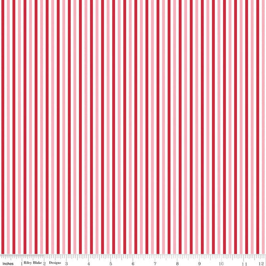 Seasonal Basics Stripe Valentine - Riley Blake Designs