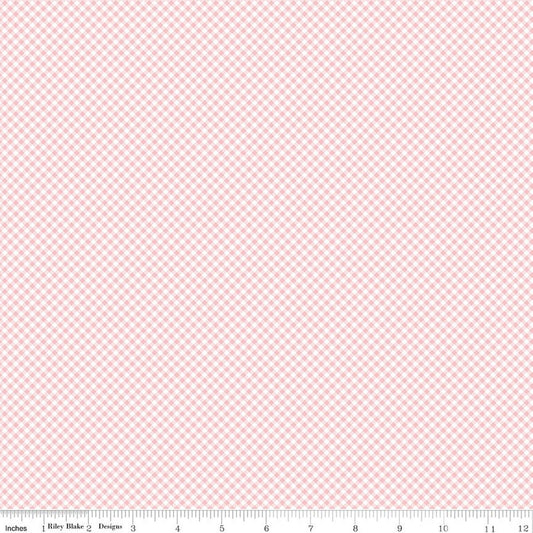 Seasonal Basics Gingham Pink - Riley Blake Designs