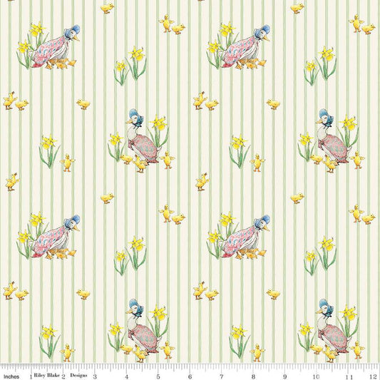 Peter Rabbit™ & Friends Duck Stripe Cloud - Riley Blake Designs