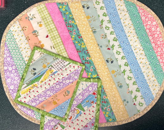 Class: Crazy Quilt as You Go 9” block - Kitty Hughes