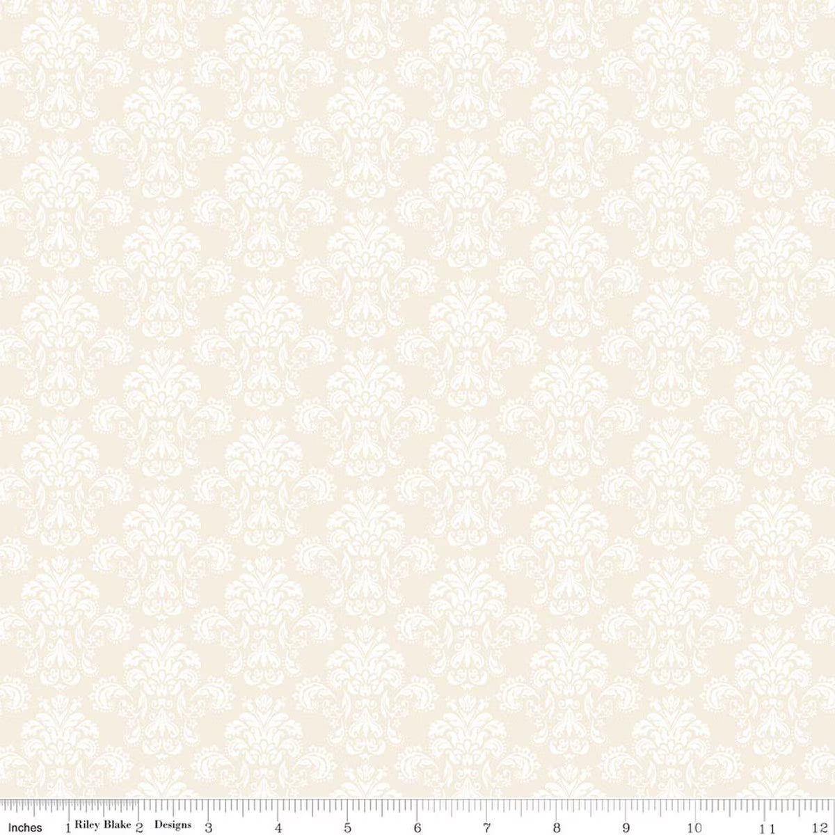 Elegant Essentials Damask Cream Pearl - Riley Blake Designs