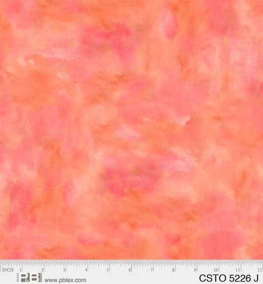 Mixed Watercolors Coral - P&B Textiles