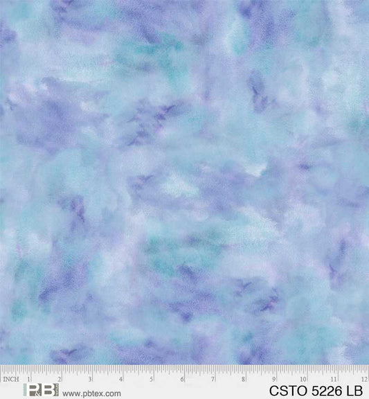 Mixed Watercolors Light Blue - P&B Textiles