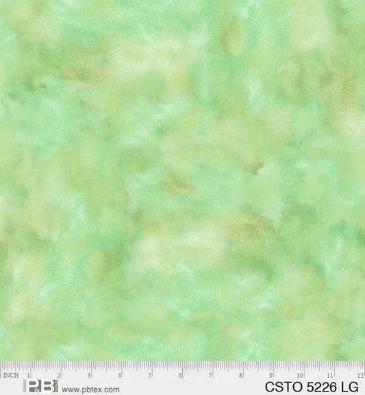 Mixed Watercolors Light Green - P&B Textiles