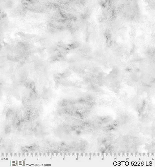 Mixed Watercolors Light Silver - P&B Textiles