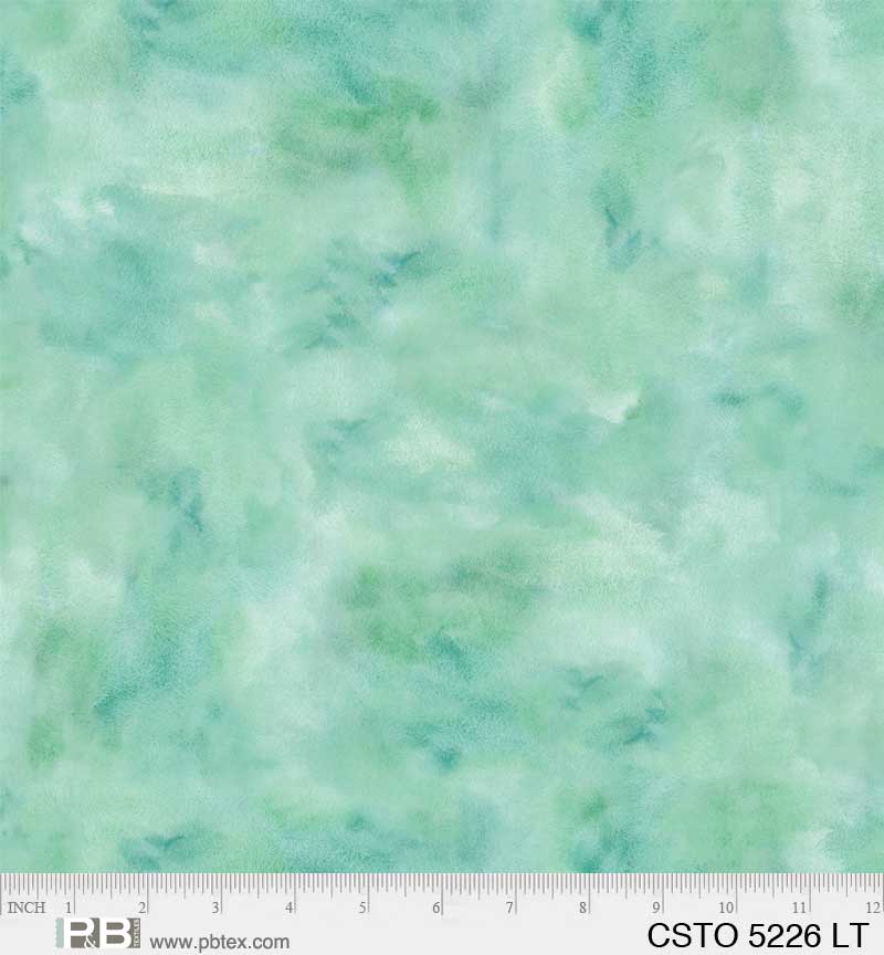 Mixed Watercolors Light Teal - P&B Textiles