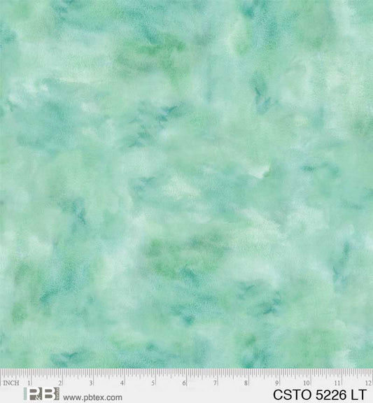 Mixed Watercolors Light Teal - P&B Textiles