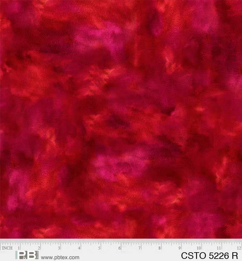 Mixed Watercolors Red - P&B Textiles