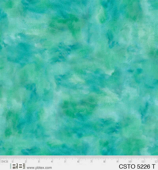 Mixed Watercolors Teal - P&B Textiles