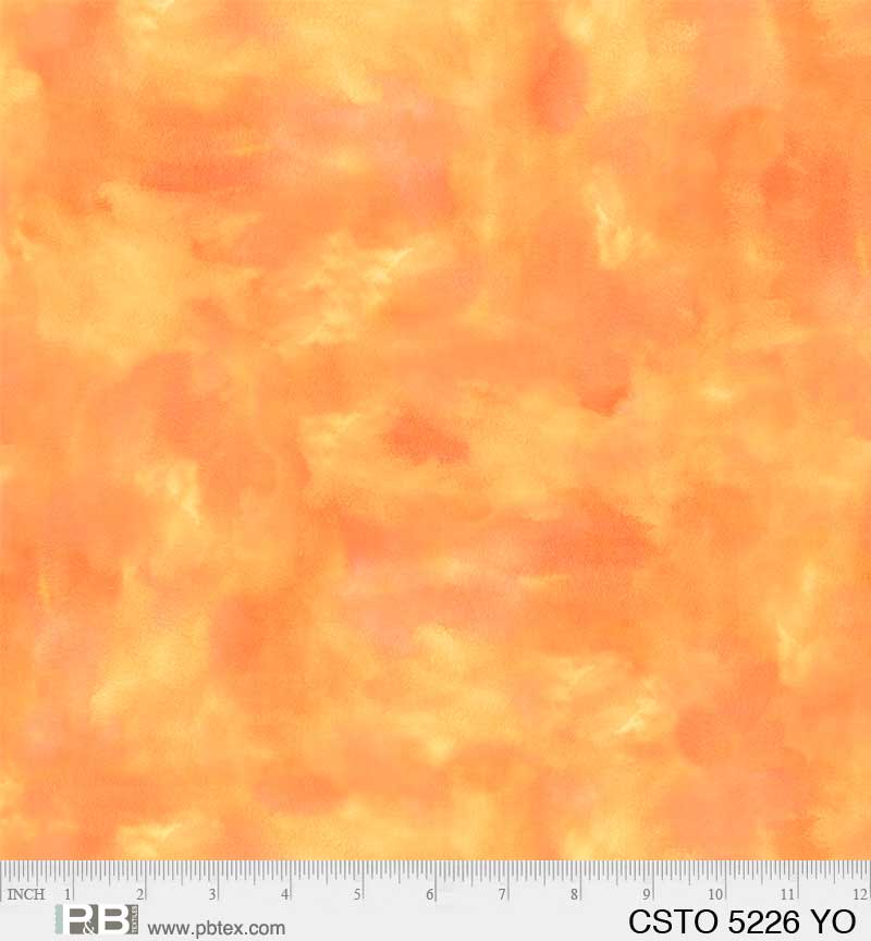 Mixed Watercolors Yellow Orange - P&B Textiles