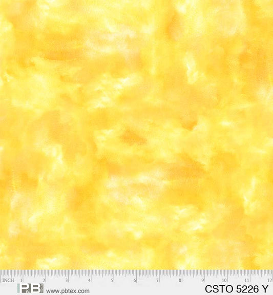 Mixed Watercolors Yellow - P&B Textiles