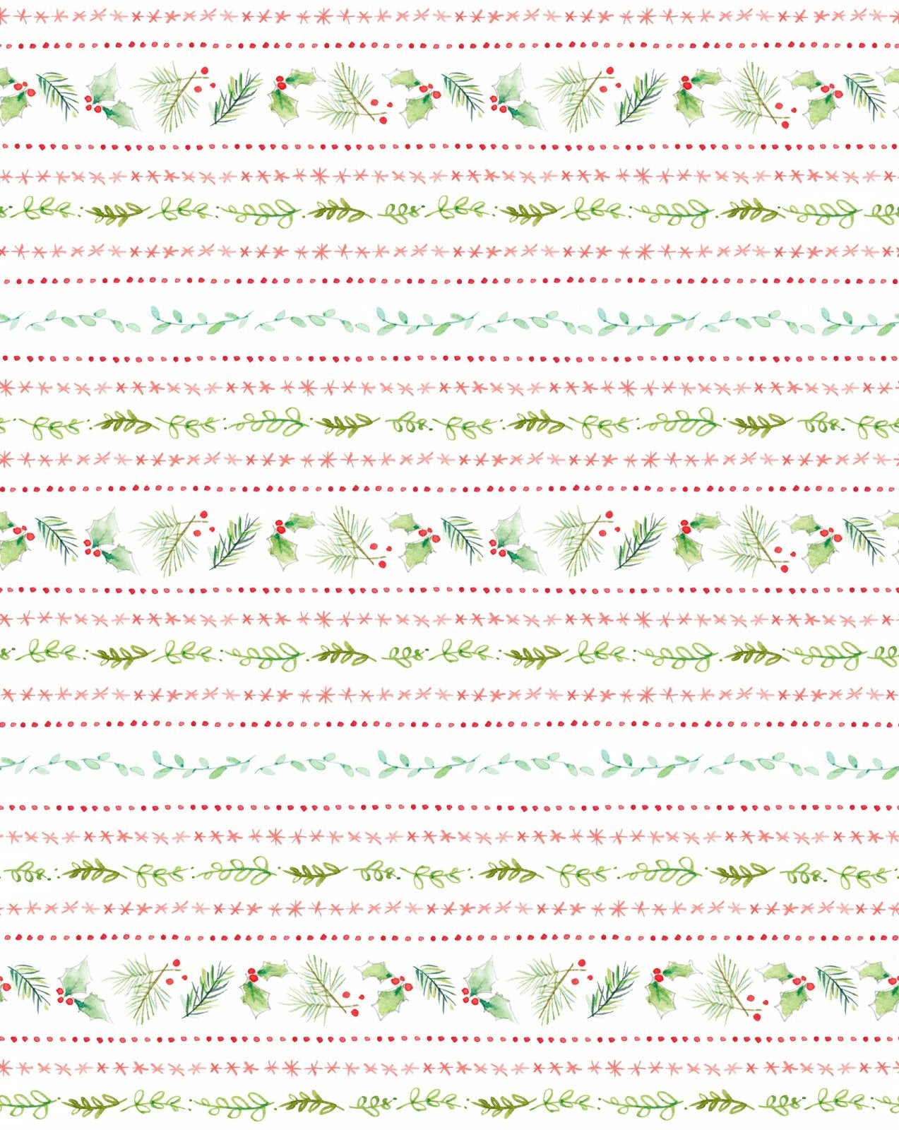 Holly Doodle White - A Swell Noel By Kathy Davis Studio