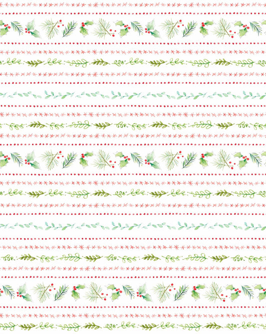 Holly Doodle White - A Swell Noel By Kathy Davis Studio