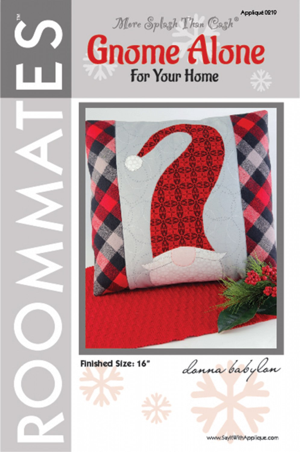 More Splash Than Cash Gnome Alone Pillow Pattern by Donna Babylon