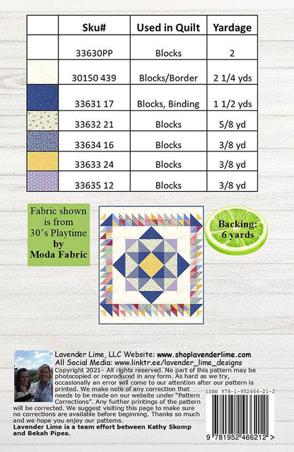 Giggles Quilt Pattern - Lavender Lime