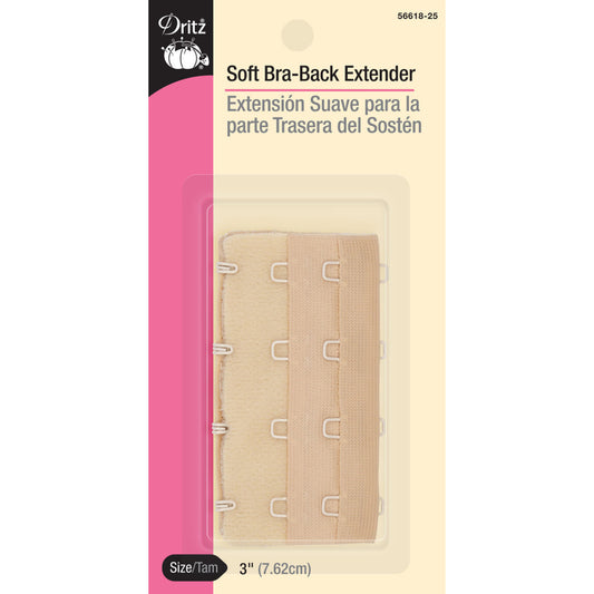Dritz Soft Bra-Back Extender 3", Beige
