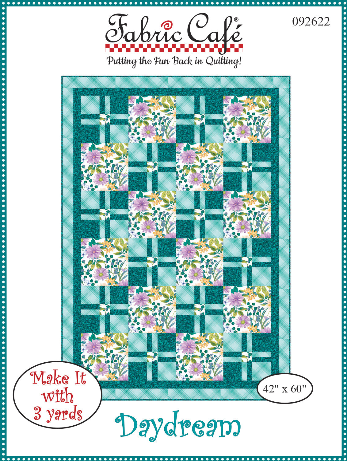 Fabric Cafe Daydream 3-Yard Quilt Pattern