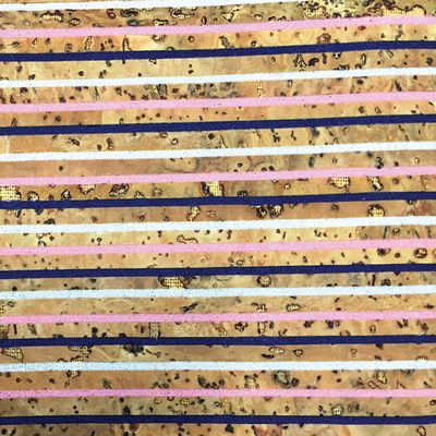 Ever Sewn Cork Blend Fabric 51 in x 19 in Stripes