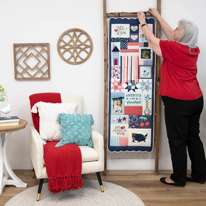 Kimberbell Star-Spangled Beauty Ladder Quilt