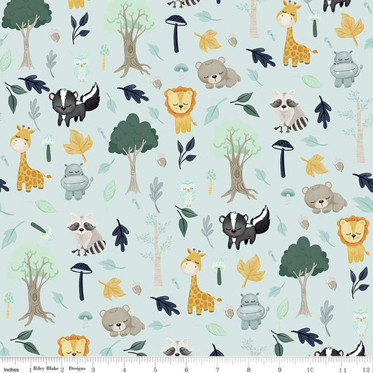 It's a Boy Baby Animals Designer Flannel By: Riley Blake