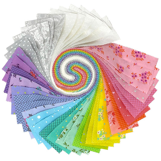 Tula Pink True Colors 2.5" Design Roll (40 pcs) FB4DRTP.TRUECOLORS