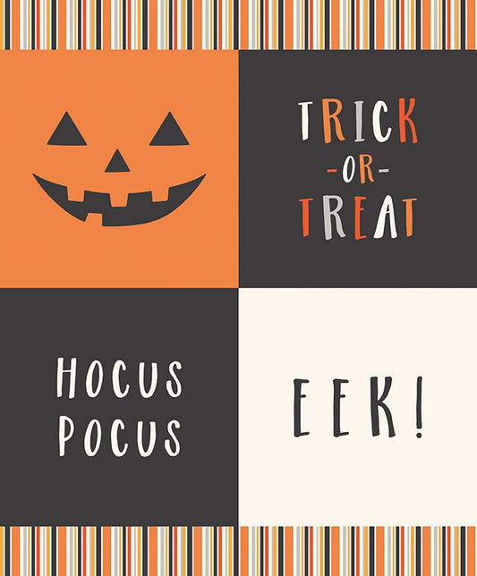 Hey Bootiful Trick-or-Treat Panel Glow in the Dark - Riley Blake