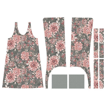 A Walk on the Prairie Prairie Pinafore Home Decor Panel Sage Gray - Riley Blake