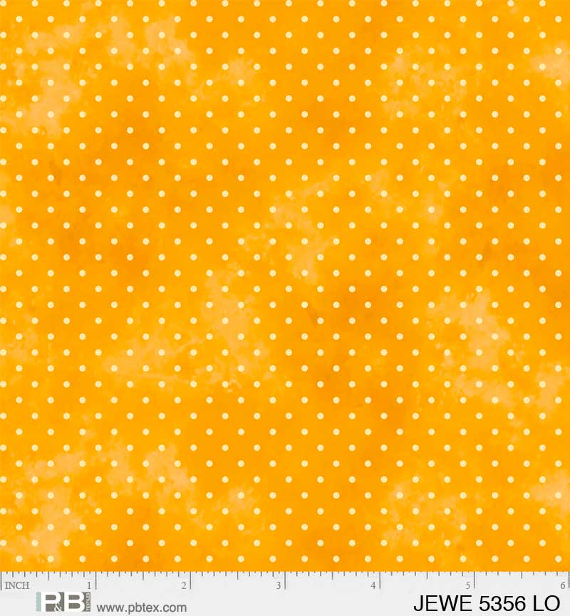 Light Orange with light Orange Dots - Jewel Collection P&B Textiles